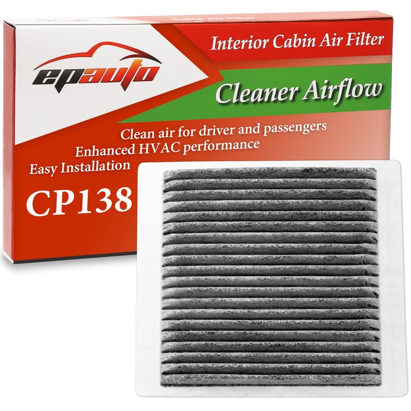 EPAuto CP138 (CF10138) Cabin Air Filter with Activated Carbon Replacement for Toyota Highlander (2001-2007), Lexus IS300 (2001-2005), RX300 (1999-2003) - Image 1